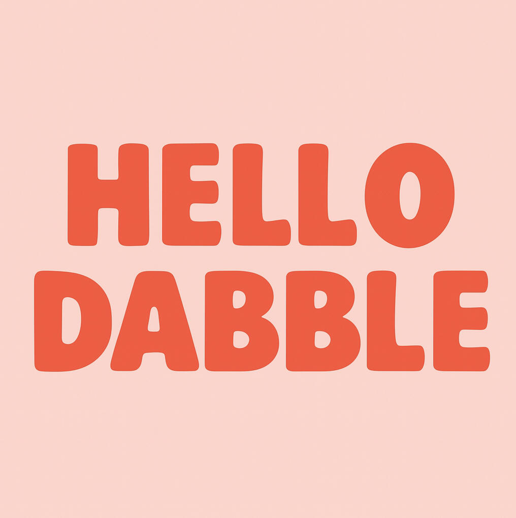 Hello Dabble Logo Logo for Hello Dabble Los Angeles